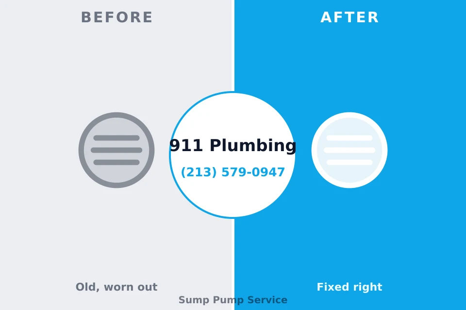 Before and after: plumbing repair Samson, AL